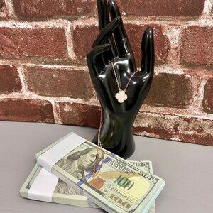 Alhambra Vintage MOP (White) Clover Rose Gold Necklace